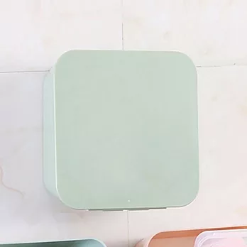 【收納幫手】黏貼式牆面生活收納盒-綠