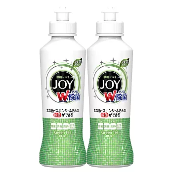 【日本 P&G 】JOY W除菌濃縮洗碗精(綠茶香) 190mlx2入