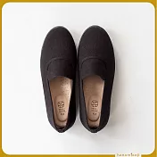 【花見小路】大人女子日/燕子黑布鞋/女鞋/休閒鞋/JP24.5/黑色