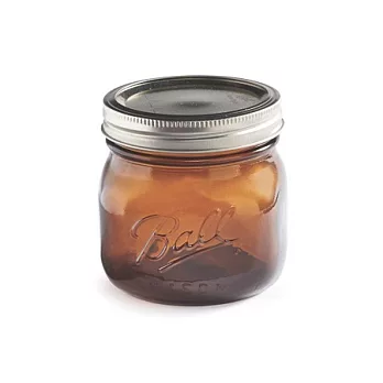 美國經典梅森罐 Ball (Mason Jars) Elite Amber 棕色系列 16oz 寬口徑 Wide Mouth