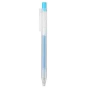 [MUJI無印良品]自由換芯按壓滑順膠墨筆/水藍0.5mm
