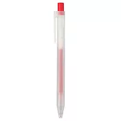 [MUJI無印良品]自由換芯按壓滑順膠墨筆/紅0.5mm