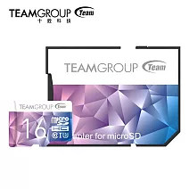 TEAM 十銓 Color Card 16GB MicroSD UHS-I U3 支援4K 記憶卡 (含轉卡+終身保固)
