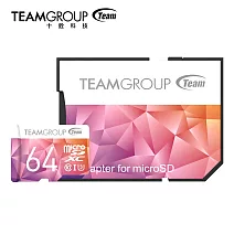 TEAM 十銓 Color Card 64GB MicroSD UHS-I U3 支援4K 記憶卡 (含轉卡+終身保固)