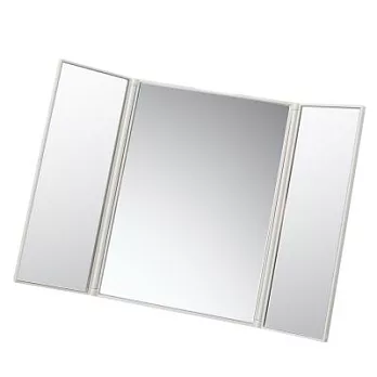 [MUJI無印良品]聚苯乙烯可折3面鏡/約153x122x12mm