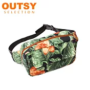 【OUTSY嚴選】台灣製獨家限量花色單肩斜背包/腰包-法蘭西花園