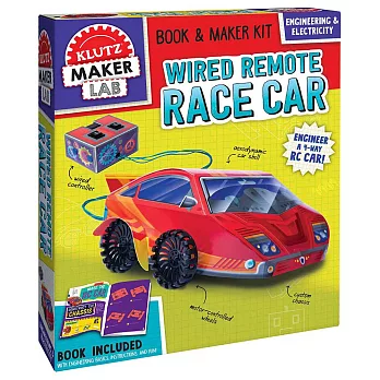 [美國KLUTZ] WIRED REMOTE RACE CAR 創客遙控賽車