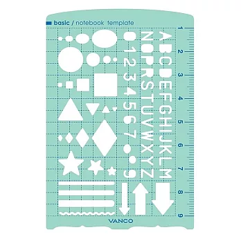 【VANCO】手帳專用繪圖尺 ‧基本
