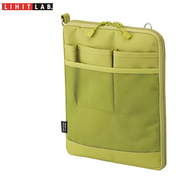 LIHIT 薄型袋中袋(A5直式) A-7682-6蘋果綠