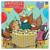 eeBoo 拼圖 — Animal Party 64 Piece Puzzle 動物派對 (64片)