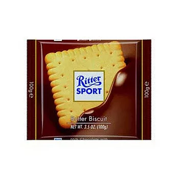 【Ritter】力特律動巧克力-奶油餅夾心巧克力(100g)