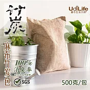UdiLife生活大師 大空間/麻布竹炭包500g/1入