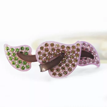 【PinkyPinky Boutique】浪漫海芋花 花朵水鑽髮夾(薰衣草紫)