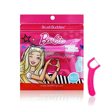Barbie兒童牙線棒36入