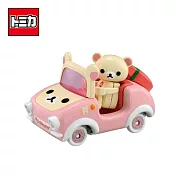 【日本正版授權】TOMICA 騎乘系列 R09 懶熊妹 x 懶熊妹汽車 拉拉熊 玩具車 多美小汽車