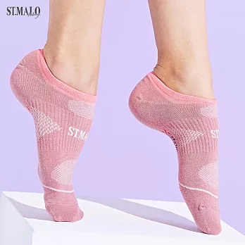 【ST.MALO】X-Static銀纖維99.9%除臭女性船型襪-1976WS-F嫩粉紅