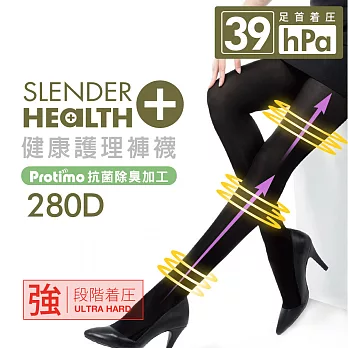 瑪榭 機能研究家280D抗菌壓力機能褲襪(一般型)M黑