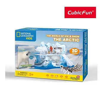 Cubicfun -國家地理頻道授權3D立體拼圖-KIDS科普系列-北極世界