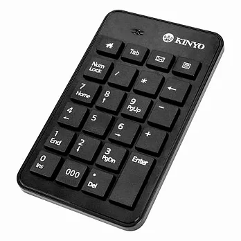 KINYO筆電專用數字鍵盤KBX-03黑色