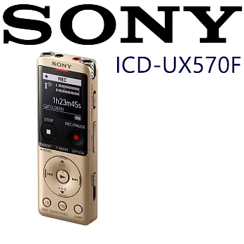 SONY ICD-UX570F (贈USB轉接頭)全新世代 自動語音 清晰解析 高音質 隨插即用 錄音筆 3色 台灣新力索尼保固一年_鍛治金