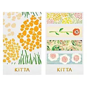 【HITOTOKI】KITTA 隨身攜帶和紙膠帶- 花朵2