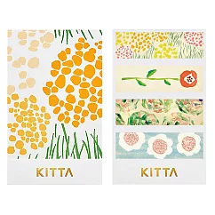 【HITOTOKI】KITTA 隨身攜帶和紙膠帶─ 花朵2