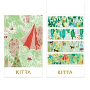 【KING JIM】KITTA 隨身攜帶和紙膠帶-草原