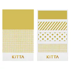 【HITOTOKI】KITTA 隨身攜帶和紙膠帶─ 押金箔─金光閃閃