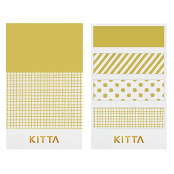 【HITOTOKI】KITTA 隨身攜帶和紙膠帶- 押金箔-金光閃閃