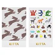 【KING JIM】KITTA 隨身攜帶手帳貼-Seal 可愛動物