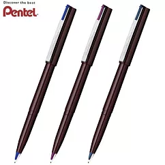 (3支組)PENTEL JM20塑膠鋼筆 勃根地紅.海軍藍.藍