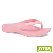 ATTA足弓簡約夾腳拖鞋US7粉色