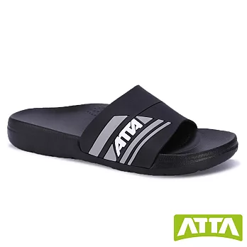 ATTA流線均壓室外拖鞋JP25黑色