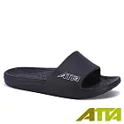 ATTA舒適幾何紋室外拖鞋US5黑色