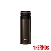 【THERMOS 膳魔師】超輕量 自動上鎖 不鏽鋼真空保溫瓶0.35L(JNS-351-ESP)咖啡色