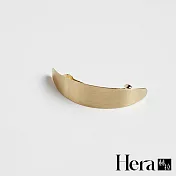 【Hera 赫拉】金屬拉絲船型圓弧彈簧夾髮飾-2色金