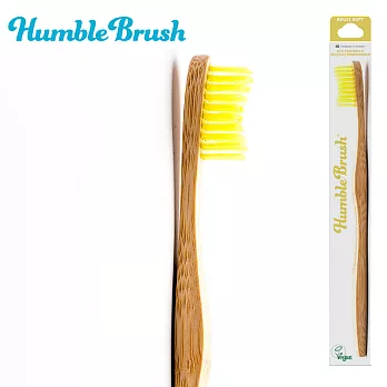 Humble Brush 瑞典竹製成人軟毛牙刷 黃色