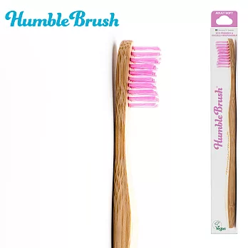 Humble Brush 瑞典竹製成人軟毛牙刷紫色