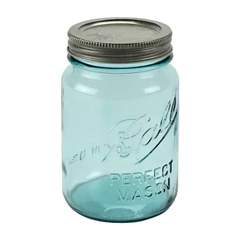美國經典梅森罐 Ball (Mason Jars) 135周年 水藍限定版 16oz 標準口徑 Regular Mouth 單入