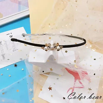 【卡樂熊】甜美水鑽珍珠造型髮箍(四款)-蝴蝶