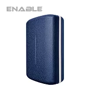 【台灣製造】ENABLE PopPower 7800mAh 類皮革 快充行動電源-丹寧藍