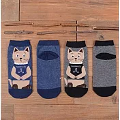 【Missking 1983】招財貓棉質船襪 (2雙組)