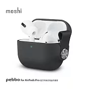 Moshi Pebbo for AirPods Pro 藍牙耳機充電盒保護套黑色