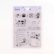 【BGM】+Clear Stamp 自由編排透明印章 ‧貓咪