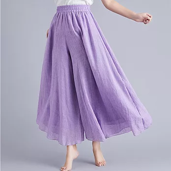 【A.Cheter】涼.美.薄荷森女舒暢大寬鬆裙褲#106476FREE紫