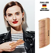 德國FALLER芙樂德國製 掌上細木齒梳 防靜電細軟髮適用 FSC優質木材 隨身攜帶隨時好造型