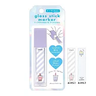 Kamio gloss stick marker 網美風唇蜜型半透明標籤貼 珍珠奶茶 紫
