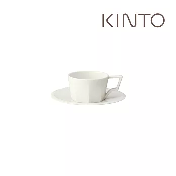 KINTO / OCT八角陶瓷杯盤組80ml 白