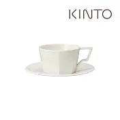 KINTO / OCT八角陶瓷杯盤組300ml 白