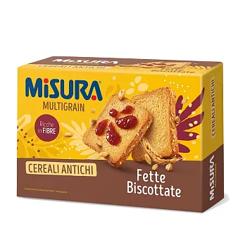 義大利【MISURA】優穀香烤吐司片(320g)